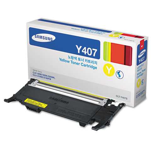 CLT-Y407S Toner, 1,000 Page-Yield, Yellow-(SASCLTY407S)