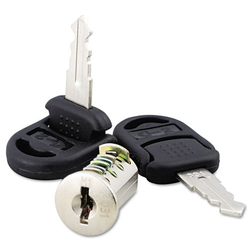 Core Removable Lock and Key Set, Silver, 2 Keys-(ALEVA501111)