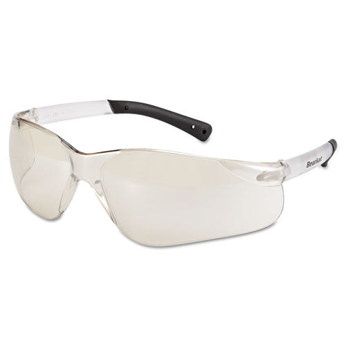 BearKat Safety Glasses, Frost Frame, Clear Mirror Lens, 12/Box-(CRWBK119)