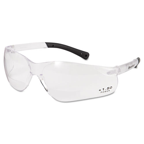 BearKat Magnifier Safety Glasses, Clear Frame, Clear Lens-(CRWBKH15)