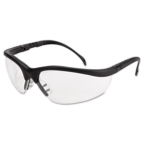 Klondike Safety Glasses, Matte Black Frame, Clear Lens-(CRWKD110AF)