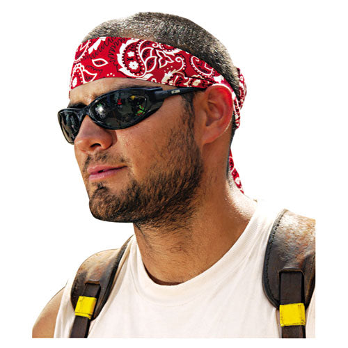 Chill-Its 6700/6705 Bandana/Headband, One Size Fits All, Red Western-(EGO12305)