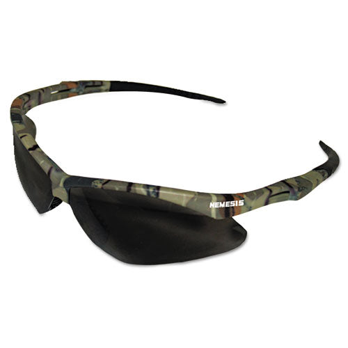 Nemesis Safety Glasses, Camo Frame, Smoke Anti-Fog Lens-(KCC22609)