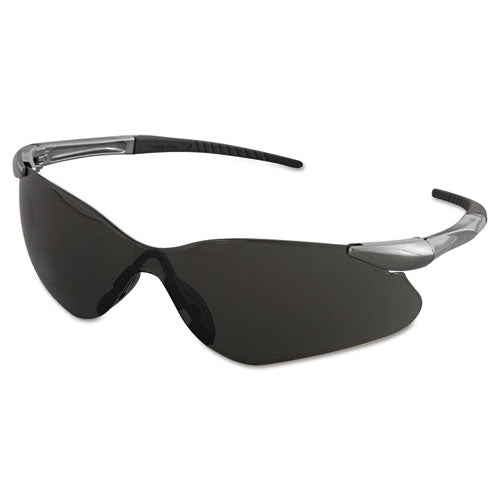 Nemesis VL Safety Glasses, Gunmetal Frame, Smoke Uncoated Lens-(KCC25704)