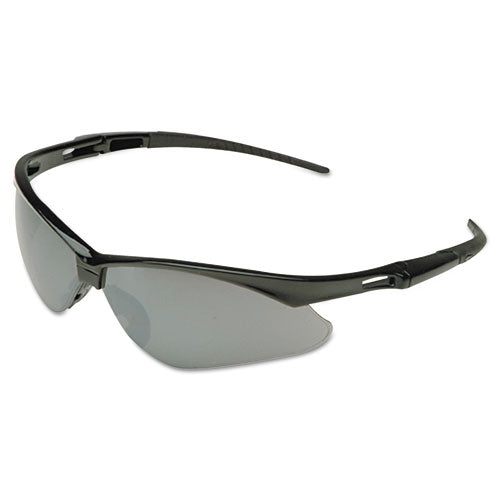 Nemesis Safety Glasses, Black Frame, Amber Lens-(KCC25659)