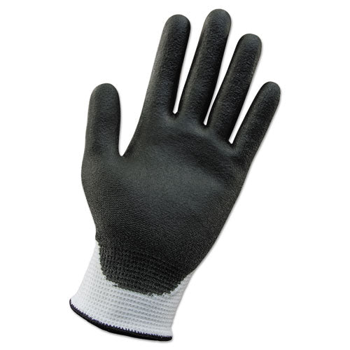 G60 ANSI Level 2 Cut-Resistant Gloves, 265 mm Length, 2X-Large, White/Black, 12 Pairs-(KCC38693)