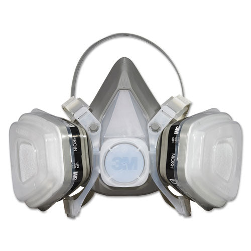 Dual Cartridge Respirator Assembly 52P71, Organic Vapor/P95, Medium-(MMM52P71)