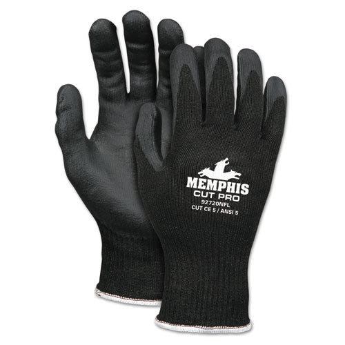 Cut Pro 92720NF Gloves, Large, Black, HPPE/Nitrile Foam-(CRW92720NFL)