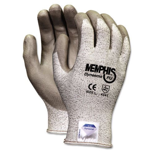 Memphis Dyneema Polyurethane Gloves, Medium, White/Gray, Pair-(CRW9672M)