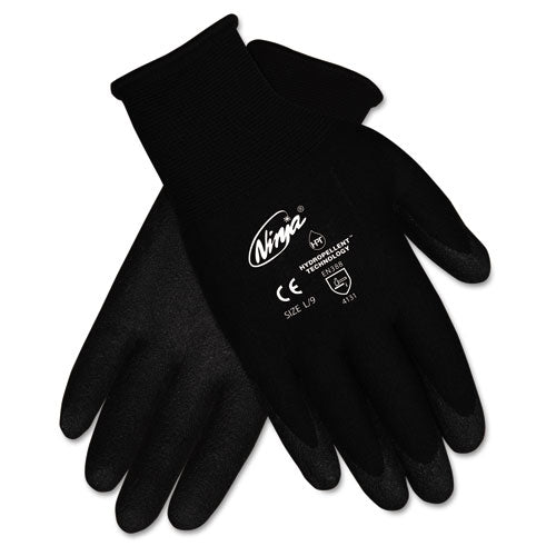 Ninja HPT PVC coated Nylon Gloves, Medium, Black, Pair-(CRWN9699M)