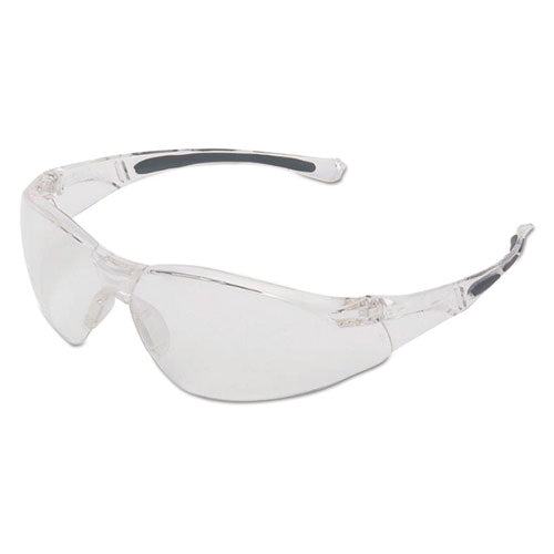 A800 Series Safety Eyewear, Scratch-Resistant, Clear Frame, Clear Lens-(UVXA800)