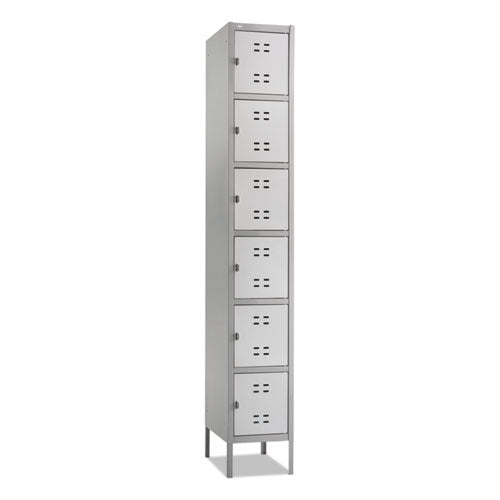 Box Locker, 12w x 18d x 78h, Two-Tone Gray-(SAF5524GR)