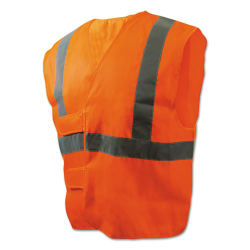 Class 2 Safety Vests, Standard, Orange/Silver-(BWK00035)