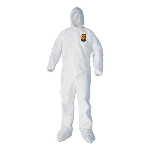 A40 Elastic-Cuff, Ankle, Hood and Boot Coveralls, 2X-Large, White, 25/Carton-(KCC44335)