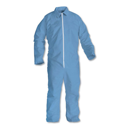 A65 Zipper Front Flame Resistant Coveralls, X-Large, Blue, 25/Carton-(KCC45314)