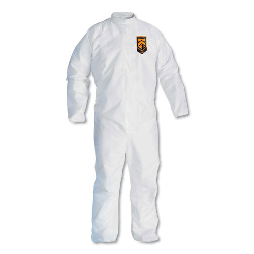 A30 Breathable Particle Protection Coveralls, Large, White, 25/Carton-(KCC46003)