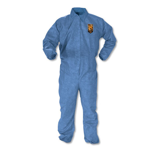 A60 Elastic-Cuff, Ankle and Back Coveralls, X-Large, Blue, 24/Carton-(KCC45004)