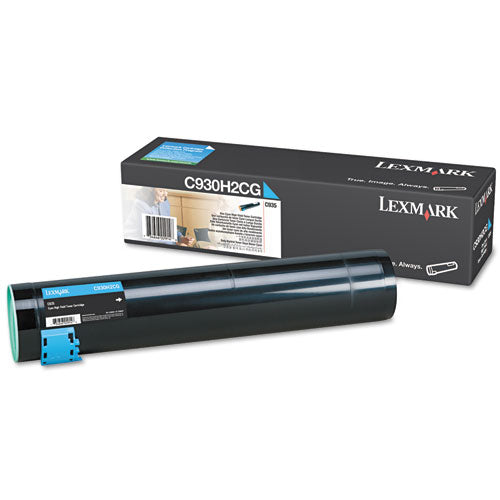 C930H2CG High-Yield Toner, 24,000 Page-Yield, Cyan-(LEXC930H2CG)