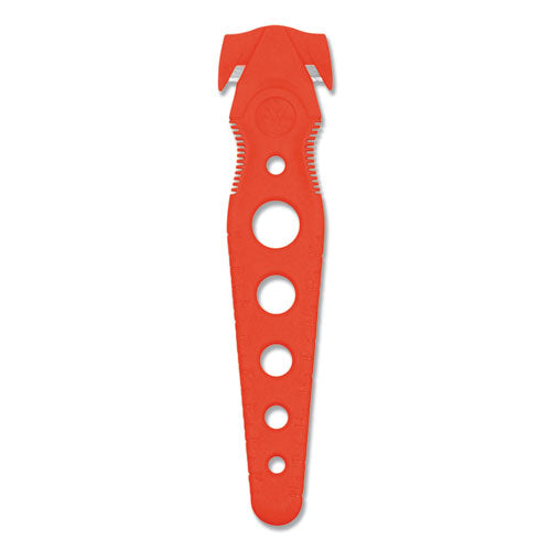 Safety Cutter, 1.2" Blade, 5.75" Plastic Handle, Red, 5/Pack-(ACM17520)