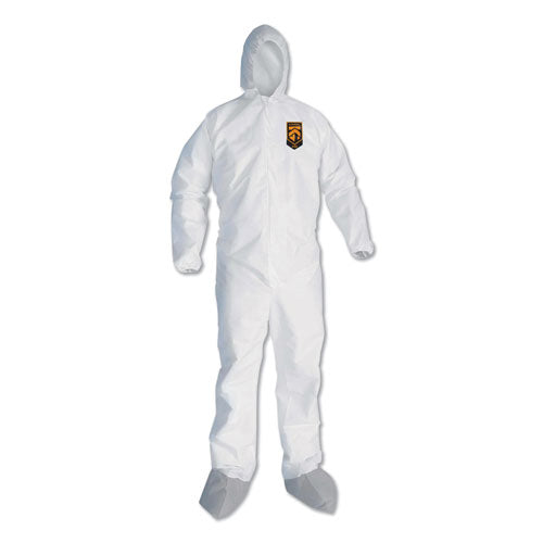 A45 Liquid/Particle Protection Surface Prep/Paint Coveralls, 3X-Large, White, 25/Carton-(KCC48976)