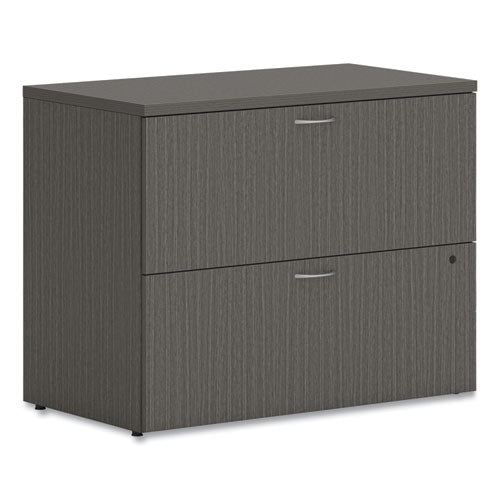 Mod Lateral File, 2 Legal/Letter-Size File Drawers, Slate Teak, 36" x 20" x 29"-(HONLLF3620L2LS1)