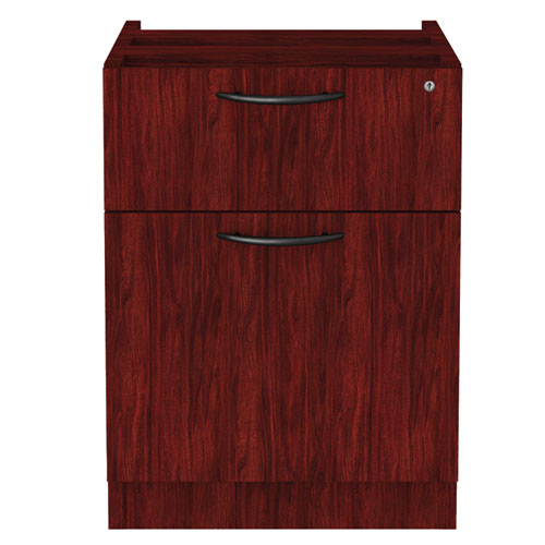 Alera Valencia Series Hanging Pedestal File, Left/Right, 2-Drawers: Box/File, Legal/Letter, Mahogany, 15.63" x 20.5" x 19.25"-(ALEVA552222MY)