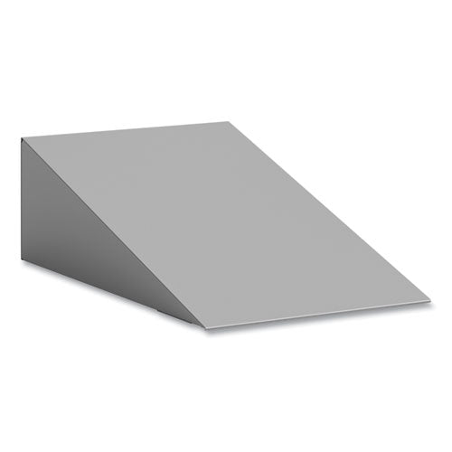 Single Sloped Metal Locker Hood Addition, 12w x 18d x 6h, Gray-(SAF5516GR)