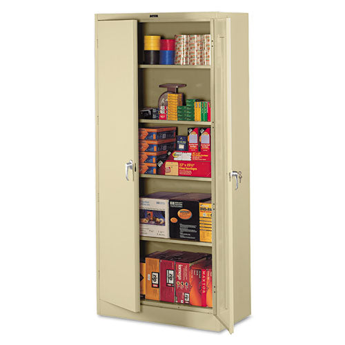 78" High Deluxe Steel Storage Cabinet, 36w x 18d x 78h, Sand-(TNN1870SD)